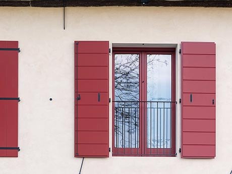 Particolare del balcone di Barchessa Rossetti